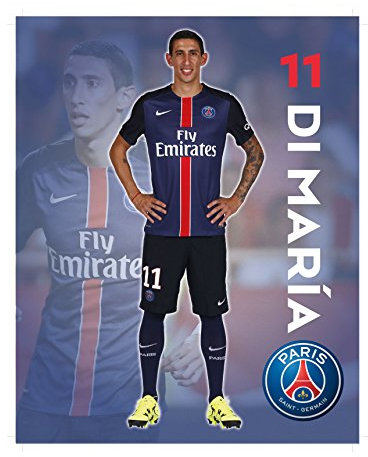 Großes Plakat, laminiert, PSG – Angel Di Maria – offizielle Kollektion von Paris Saint Germain