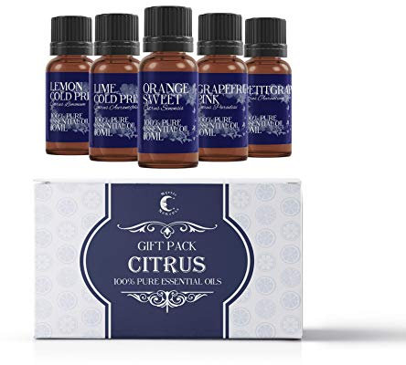 Mystic Moments Essential Oil Starter Pack - Citrus Oils - 5 x 10ml - 100% Pure