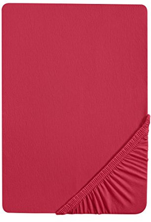 biberna Feinjersey-Spannbetttuch 0077144 Rubin 1x 180x200 cm - 200x200 cm