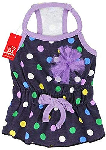 Puppia PALA-TS842 Hundeshirt Kleid Fiesta, M, blau