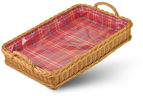 Adam Schmidt Tablett rechteckig, braun, T 60cm x B 40cm x H 11/16cm