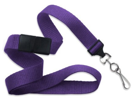 100 Lila Flach Lanyards mit Slide Adapter Swivel Haken 2138–5013