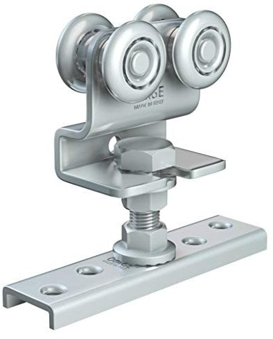 Rollwagen mit 4 Kugellager mit Platte in Stahl verzinkt.