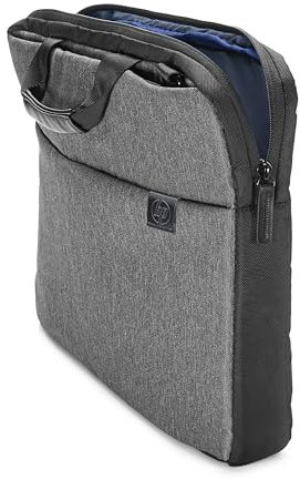 HP Signature Slim Topload (TOE19AA) Umhängetasche mit Reißverschluss (bis 15,6 Zoll) grau