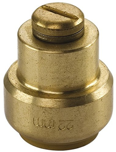 Kupfer Steckfitting Tectite Kappe mit Entlüftung 15 mm