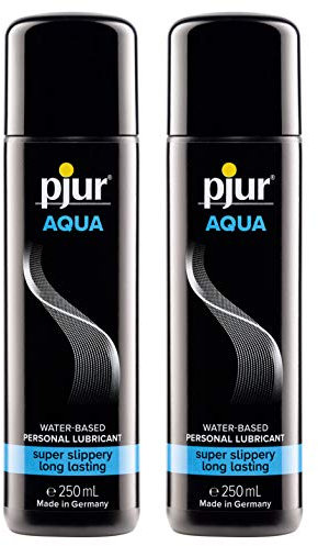 pjur AQUA - Premium-Gleitgel auf Wasserbasis - exzellente Gleiteigenschaften, spendet Feuchtigkeit, ohne zu kleben - auch für Sex Toys - 250ml (2er Pack)