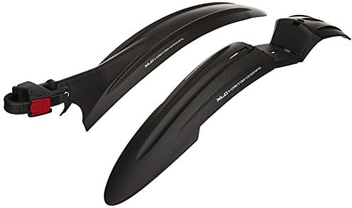 XLC Unisex – Erwachsene Mudguard-Set MG-C22, Schwarz, Rot, One Size