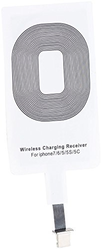 Callstel Qi Receiver: Receiver-Pad kompatibel mit Smartphone 5c, 5s, 6, 6s, 6s Plus, 7, 7s, 7 Plus, SE (Wireless Charging Smartphone, Qi, Handy Ladestation)