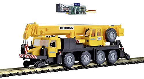 Kibri 10558 H0 Baufahrzeug Modell Liebherr Mobilkran LTM 1050-4 GleisBau