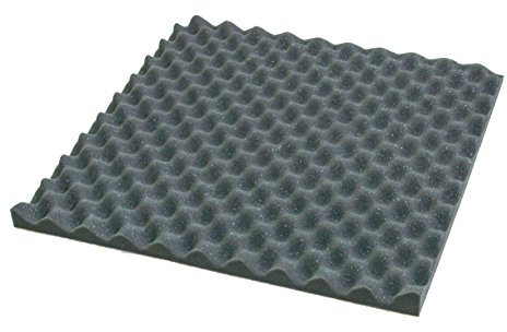 Noppenschaum Akustikschaumstoff Tafeln 50 x 50 cm schwarz anthrazit 5cm 1m² = 4 Stück