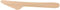 PAPSTAR 18200 Messer, Holz Pure 16,5 cm. EinwegMesser, Holz. Menge: 100 St, Natur, braun