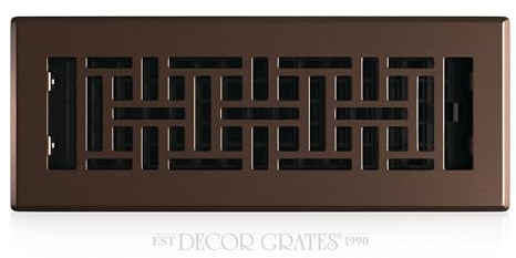 Decor Grates AJH310-RB Registre de sol oriental, finition bronze frotté, 3 x 10