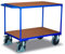 Schwerer Tischwagen, 2 Ladeflächen, Ladefläche LxB 1200x800 mm, Auáenmaáe LxBxH 1390x800x915 mm, Tra