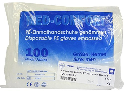 Handschuhe Einmal für Herren Beutel