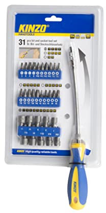 KINZO Bit und Socket Tool Set 31 Stück, 54205