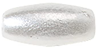 Rayher 1641500 Wachsoliven, 6x3 mm, weiß, Dose 150 Stück