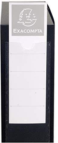 Exacompta Archive Box Opaque Polypropylene A4 Spine 80mm Black