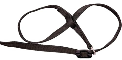 Gencon - All-in-One Anti Pull Dog Lead and Headcollar - Figure of 8 Dog Lead with Soft Loop Handle, Gentle Control - Right Hand - Washable - UK Made - Black