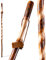 Brazos Gehstöcke Twisted Hickory Handarbeit Holz Wandern/Trekking Cane Pole, Made in USA, 140 cm