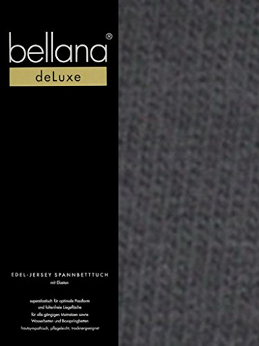Bellana® Deluxe Spannbetttuch für Wasserbetten und Boxspringbetten, 90-120 x 200-220 cm, anthrazit