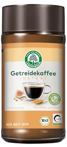 LEBENSBAUM Getreidekaffee, löslicher Bio-Kaffee mit fein-malzigem Geschmack, koffeinfreier Instant Kaffee, 100 g
