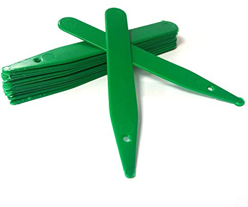 Elixir Gardens L4 Plastic Re-Usable Plant & Flower Labels | Pen & Pencil Compatible | from 50-10000 | 4 / 10cm Green Stick in Label x 500