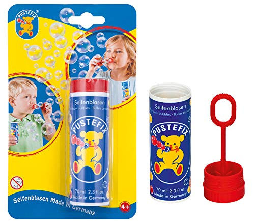Pustefix Seifenblasen I 70 ml Großpackung I Bunte Bubbles Made in Germany I Seifenblasen für Hochzeit, Kindergeburtstag, Standesamt, Polterabend I Große Seifenblasen für Kinder & Erwachsene, 1 Dose