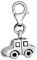 Quiges Charms Anhänger 3D Auto Versilbert Damen Schmuck für Bettelarmband