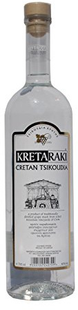 Tsikoudia Kretaraki 700ml 40% Vol. Kreta Raki Griechenland Tresterbrand Brandwein Creta
