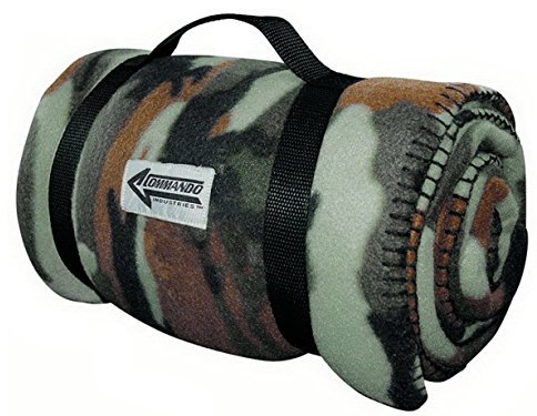 BW Fleece Decke Polarfleece Outdoor Camping Bundeswehr Flecktarn Army Camo (Woodland)