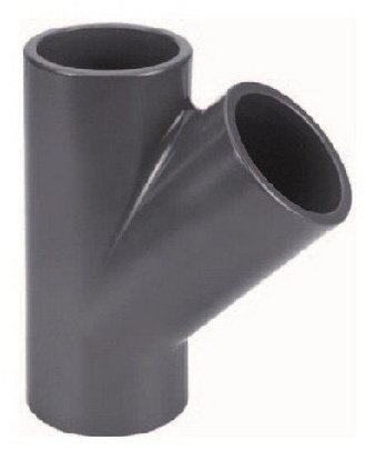 PVC T-Stück 45° d 63 mm
