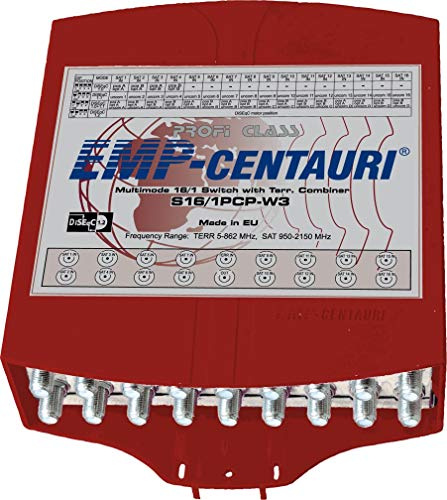 DiSEqC 1.0 & 1.1 & 1.2 Switch 16in/1out with Terrestrial Input