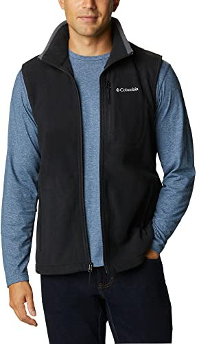 Columbia Fast Trek Fleece Gilet in Pile, Uomo, Nero (010), S