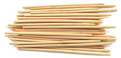 BambooMN - 5mm Semi-Point Candy Apple Bamboo Skewers - 5.5 (14cm) - 300 Pieces
