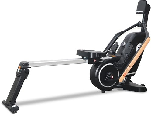 AsVIVA RA12 3D Rudergerät klappbar - Einizgartiges Rudergerät für Zuhause, 3D-Gelenke für realistisches Rudern, 32 Widerstandsstufen für Cardio & Ausdauer, Ganzkörpertraining mit 12 kg Schwungmasse
