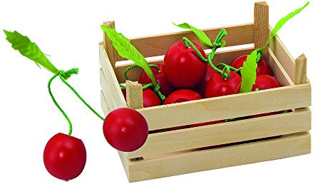 Goki 51671 - Kaufläden und Zubehör - Kirschen, Obstkiste