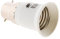 Zenitech - Adaptateur de douille pour ampoules - fiche mâle B22 vers fiche femelle E27 - Blanc