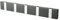 Knax Lite 5 grau Luxus-Hakenleiste für Bad & Küche Länge 33,3 cm