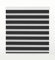 Zebra Textil SANSA Doppelrollo mit dekorativer Kassette, Polyester, Schwarz, 105 x 175 cm