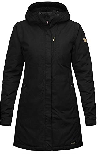 Fjallraven Women's Kiruna Padded Parka W Sport Jacket, Black, XS UK