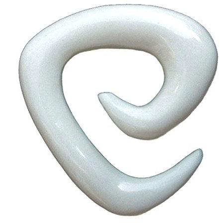 Island Piercings PAAR Dehnungsspirale Spirale Sichel Knochen 6mm