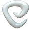 Island Piercings PAAR Dehnungsspirale Spirale Sichel Knochen 6mm