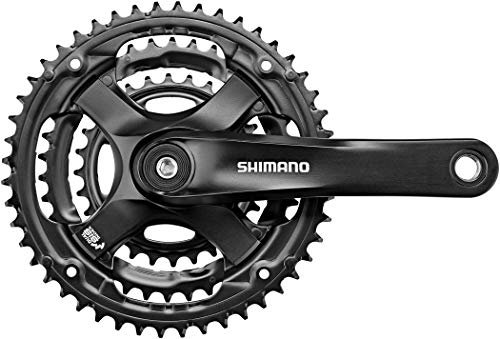 Shimano FC-TY501 Vierkant 6/7/8-fach Kurbelgarnitur, schwarz, 175 mm