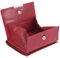 Wiener Schachtel Ausweisformat LOUANA in Echt-Leder, cherry, 11x9cm