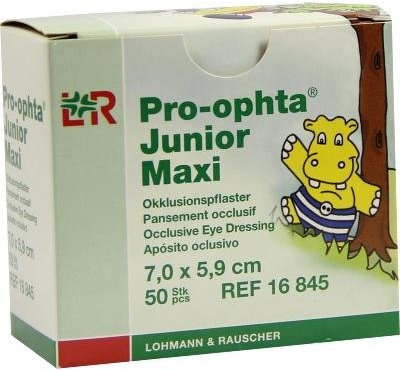 PRO OPHTA Junior maxi Okklusionspflaster 50 St