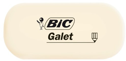 BiC 927866 Radierer GALET, synthetischer Kautschuk, 28 x 13 x 58 mm