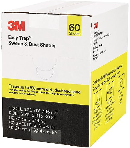 3M 59032W Easy Trap Duster, 5 X 30ft, White, 60 Sheets/Box