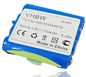 vhbw Akku kompatibel mit Alan 441, 5006, 443 Funkgerät, Walkie Talkie (700 mAh, 7,4 V, NiMH)