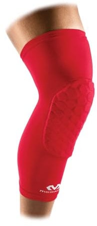 Mcdavid Manga Elástica Hex, Rodillera para Portero de fútbol, Scarlet, Talla S