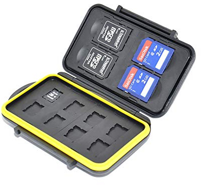 JJC MC-SDMSD12 Speicherkarten Schutzbox für SD und Micro SD Karten - Wasserdicht